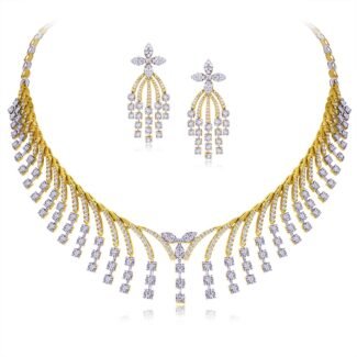 Modern Minimalist Diamond Necklace