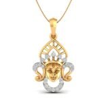 Mahalakshmi diamond pendant