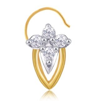 Magnificent Crozier diamond nose pin