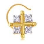 Exquisite Wand diamond nose pin