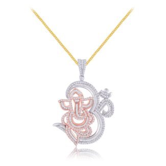 Gajaanand diamond pendant
