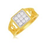 Striking diamond ring for men